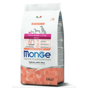 Crocchette per cani mini Monge extra small salmone