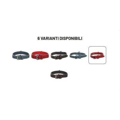 Flamingo Collare Per Cane In Pelle Rosso Denver colore