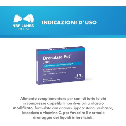 Drenalase Pet 30 cpr utilizzo
