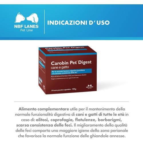 Carobin Pet Digest Bustine utilizzo