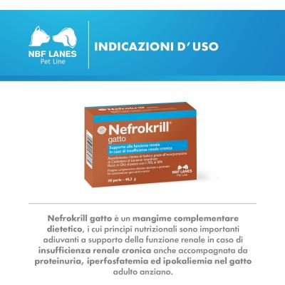 Nefrokrill Gatto 30 Perle utilizzo