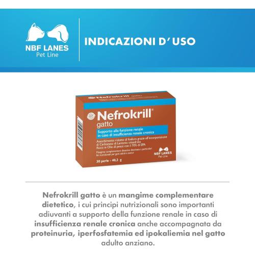 Nefrokrill Gatto 30 Perle utilizzo