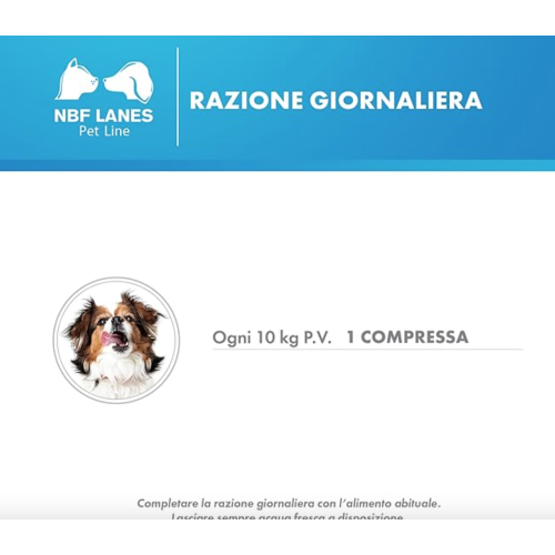 Razione giornaliera cani zincogen immuno compresse