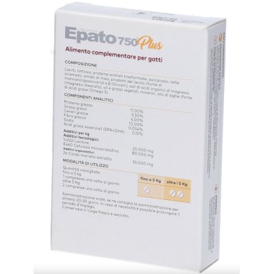 retro confezione Epato 750 Plus Gatto