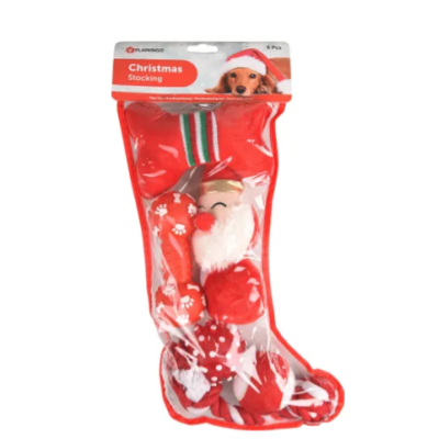 Flamingo XMAS Cane Calza regalo