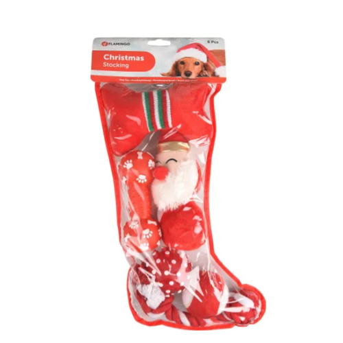 Flamingo XMAS Cane Calza regalo