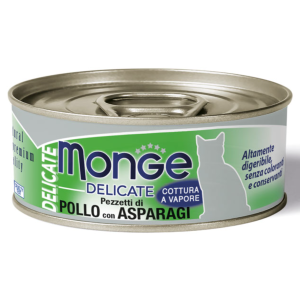 Monge Gatto Delicate Pollo e Asparagi lattina 80gr