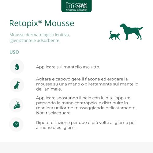 Retopix Mousse applicazione