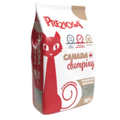 Preziosa Lettiera Gatto Canada Clumping Fragranze Orientali 10kg