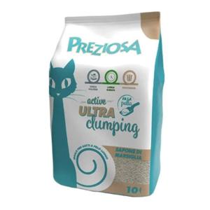 Lettiera Gatto Preziosa Ultra Clumping Sapone di Marsiglia