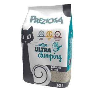 Lettiera Gatto Preziosa Ultra Clumping Carboni Attivi