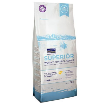 Fish 4 Dogs complete senior weight control small