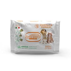 Salviette Biodegradabili XXL Sandalo e Vaniglia 100pz