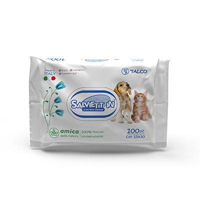 Salviette Biodegradabili XXL Talco 100pz