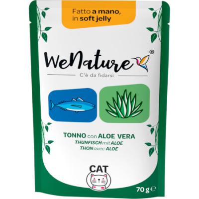 WeNature Umido Gatto con Tonno e Aloe Bustina in Jelly