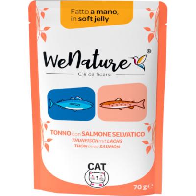 WeNature Umido Gatto con Tonno e Salmone in Jelly