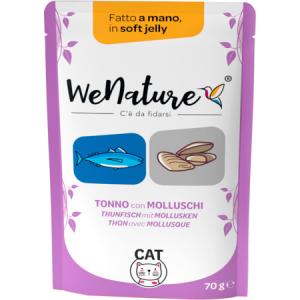 WeNature Umido Gatto con Tonno e Molluschi in Jelly