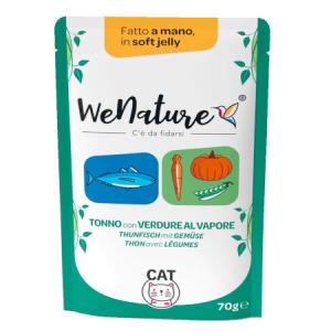 WeNature Umido Gatto con Tonno e Verdure al Vapore in Jelly