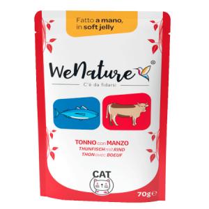 WeNature Umido Gatto con Tonno e Manzo in Jelly