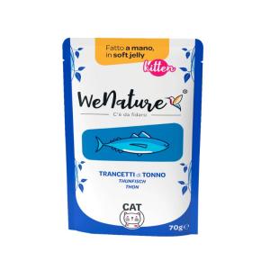 WeNature Umido Kitten con Tranci di Tonno in Jelly