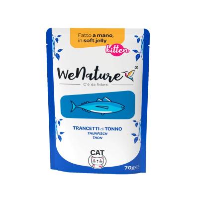 WeNature Umido Kitten con Tranci di Tonno in Jelly
