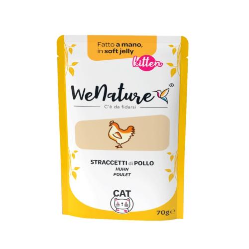 WeNature Umido Kitten con Straccetti di Pollo in Jelly