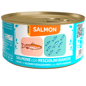 WeNature Umido Gatto con Salmone e Pesciolini Bianchi in Jelly