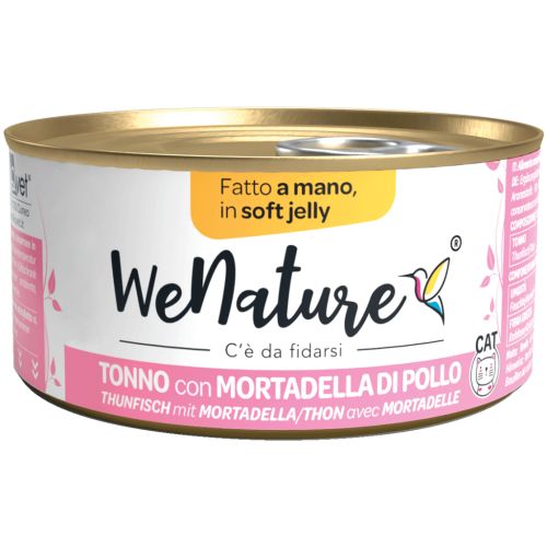 WeNature Umido Gatto con Tonno e Mortadella in Jelly