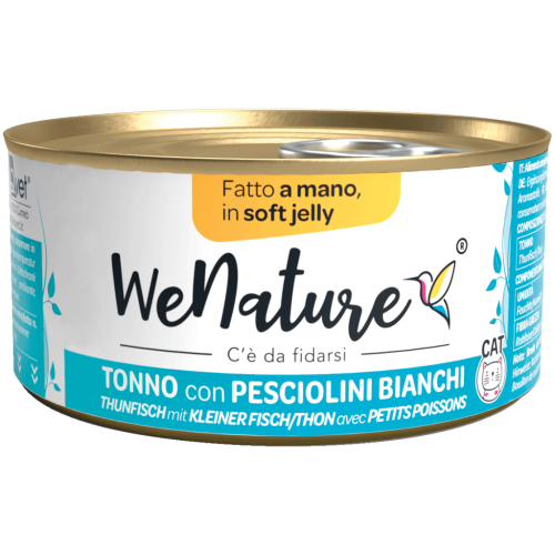 WeNature Umido Gatto con Tonno e Pesciolini in Jelly