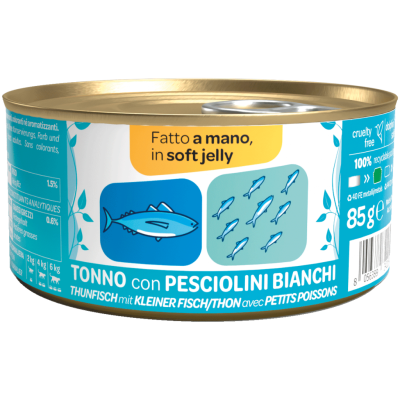 WeNature Umido Gatto con Tonno e Pesciolini in Jelly