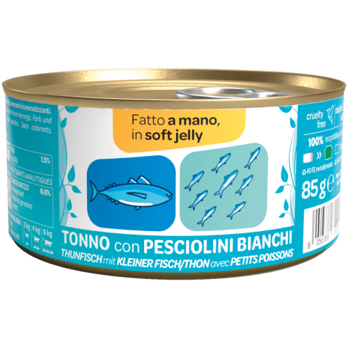 WeNature Umido Gatto con Tonno e Pesciolini in Jelly