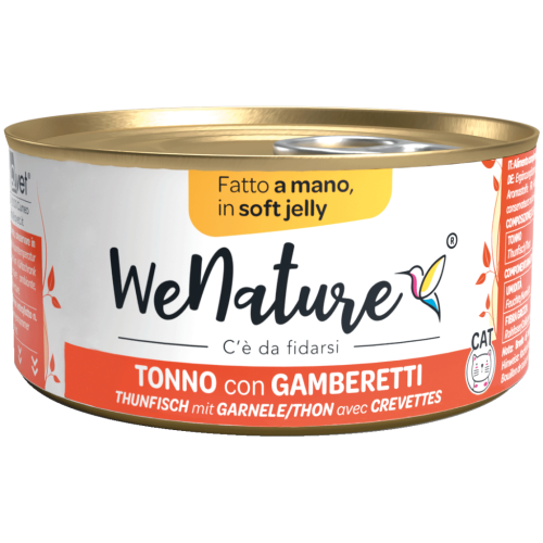 WeNature Umido Gatto con Tonno e Gamberetti in Jelly