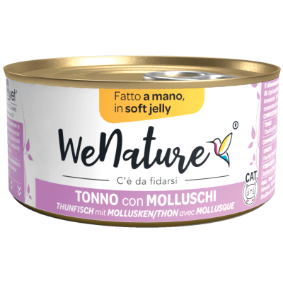 WeNature Umido Gatto con Tonno e Molluschi in Jelly