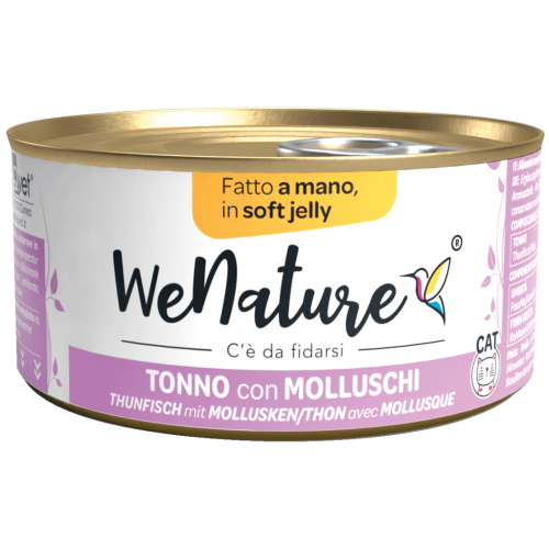 WeNature Umido Gatto con Tonno e Molluschi in Jelly
