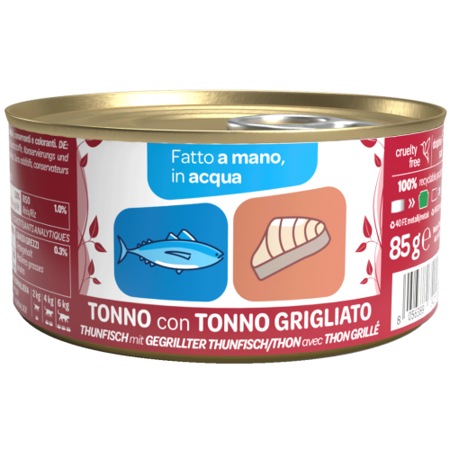 WeNature Umido Gatto con Tonno e Tonno Grigliato in Acqua