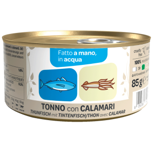 WeNature Umido Gatto con Tonno e Calamari in Acqua