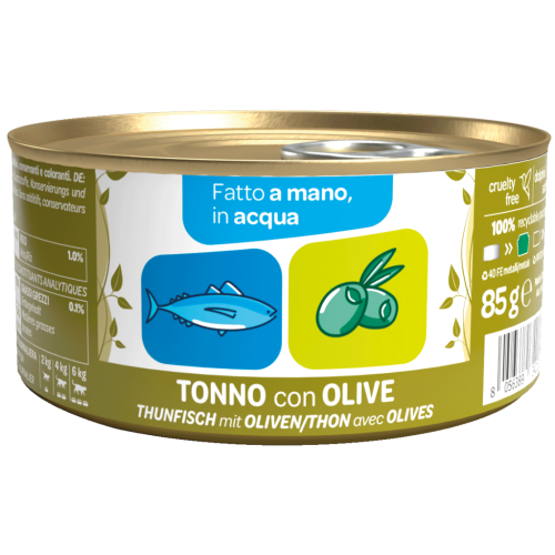 WeNature Umido Gatto con Tonno e Olive in Acqua