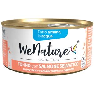 WeNature Umido Gatto con Tonno e Salmone in Acqua 2