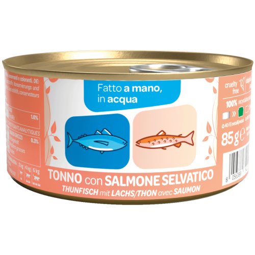 WeNature Umido Gatto con Tonno e Salmone in Acqua