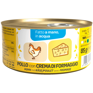 WeNature Umido Gatto con Pollo e Crema di Formaggio in Acqua