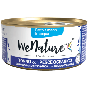 WeNature Umido Gatto con Tonno e Pesce Oceanico in Acqua 2