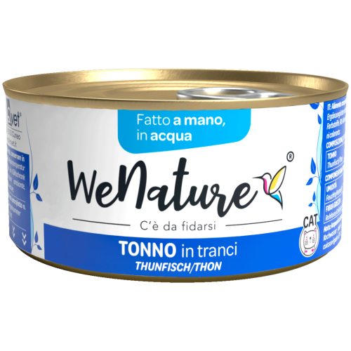 WeNature Umido Gatto con Tranci di Tonno in Acqua