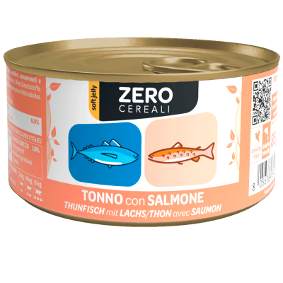 WeNature Umido Gatto Senza Cereali con Tonno e Salmone in Jelly