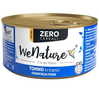 WeNature Umido Gatto Senza Cereali con Tonno in Jelly