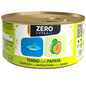WeNature Umido Gatto Senza Cereali con Tonno e Papaya in Jelly