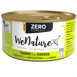 WeNature Umido Gatto Senza Cereali con Tonno e Papaya in Jelly 2