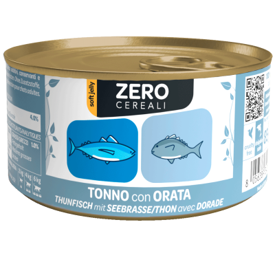 WeNature Umido Gatto Senza Cereali con Tonno e Orata in Jelly