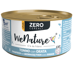 WeNature Umido Gatto Senza Cereali con Tonno e Orata in Jelly 2