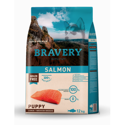 Bravery Cane Puppy Medium & Large Salmone