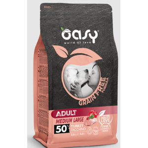 Oasy Tacchino Grain free Cane AdultoMedium & Large
